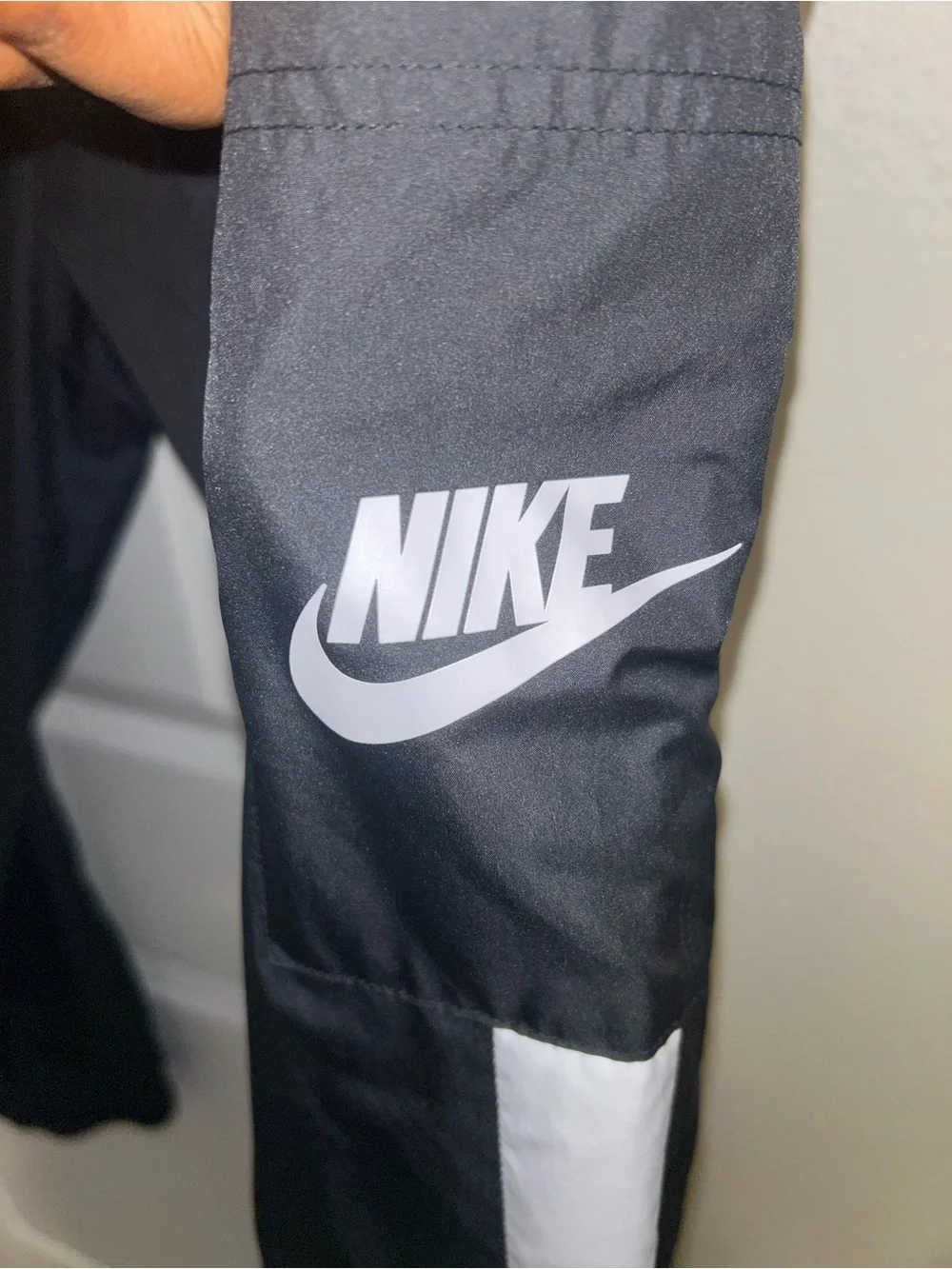 Nike Black and White Track Pants